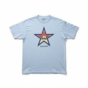 Eddie Bauer Men’s Light blue Star Graphic Tee size XXL